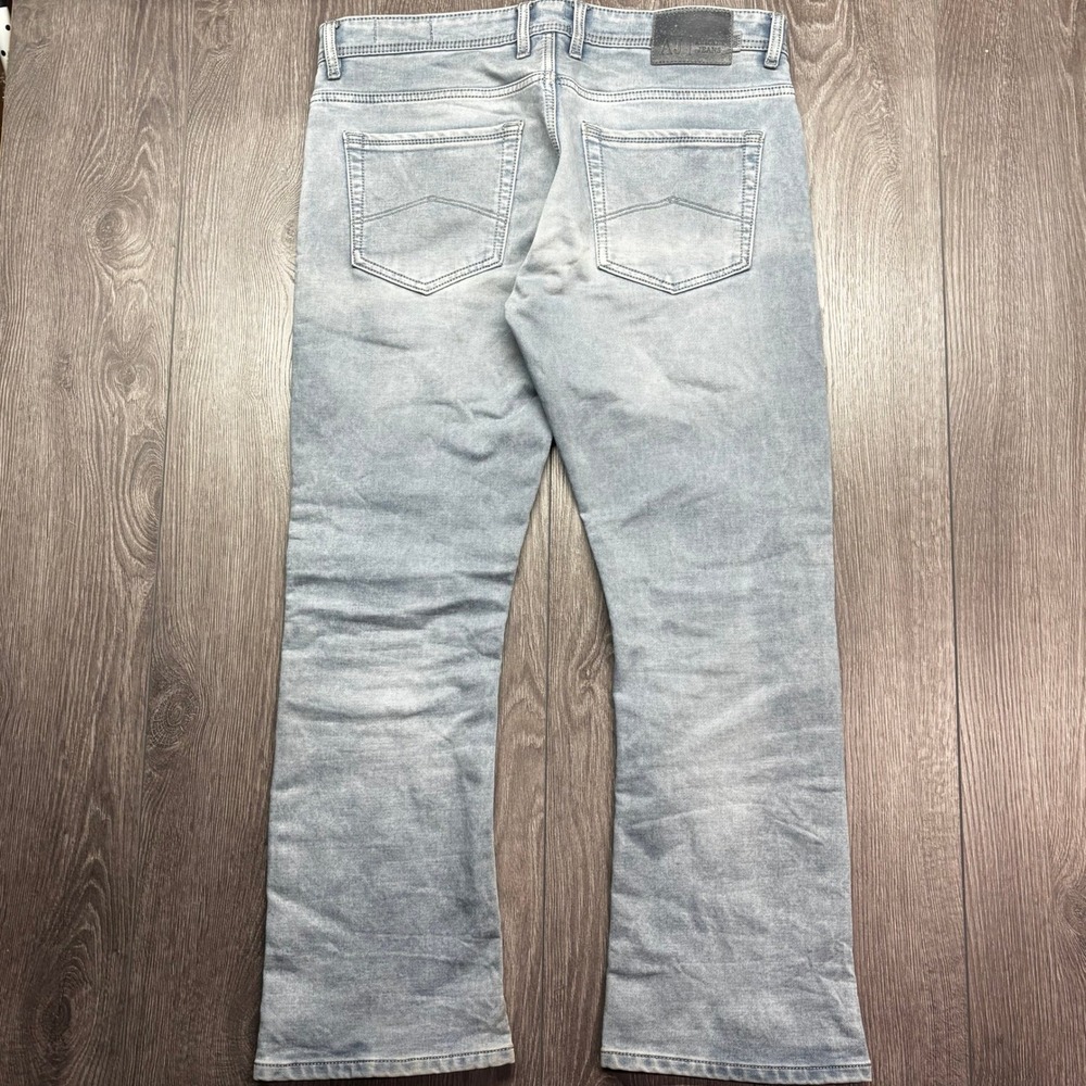 Armani Jeans Mens W36 Light Wash Stretch Denim Premium Flare Boot Cut